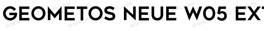 Geometos Neue W05 Extra Bold字体转换